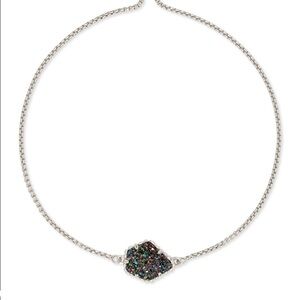 Kendra Scott Theo bracelet genuine drusy in multi colored hue. Adjustable. NWT.